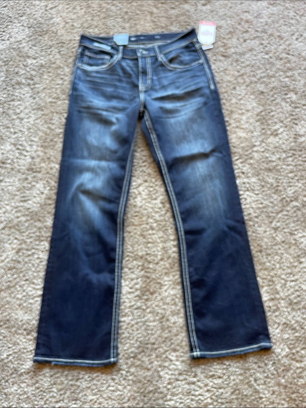 BUCKLE BKE Men's Jake regular fit midrise boot cut 34 x 32”. NWT